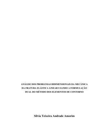Sílvia Teixeira Andrade Amorim - Biblioteca Digital de Teses e ...