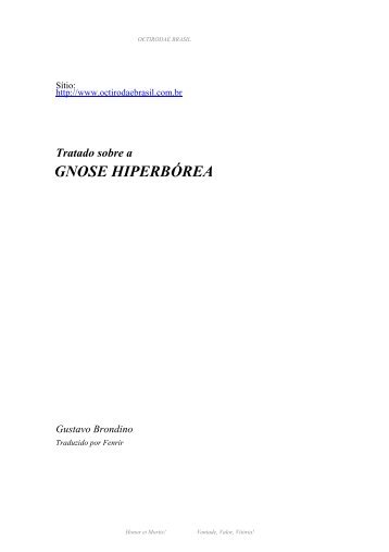 Tratado Sobre a Gnose Hiperbórea - Octirodae Brasil