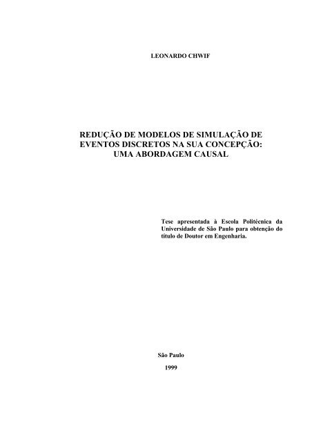 redução de modelos de simulação de eventos discretos na sua ...