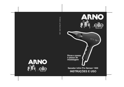 Manual Secador de Cabelo Infini Pro Sensor Arno For Elite