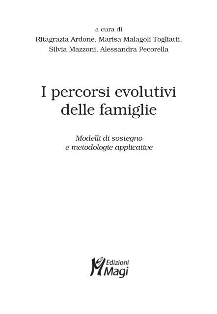 I percorsi evolutivi delle famiglie - Edizioni Scientifiche Magi