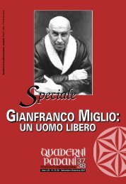 Gianfranco Miglio - un - La Libera Compagnia Padana