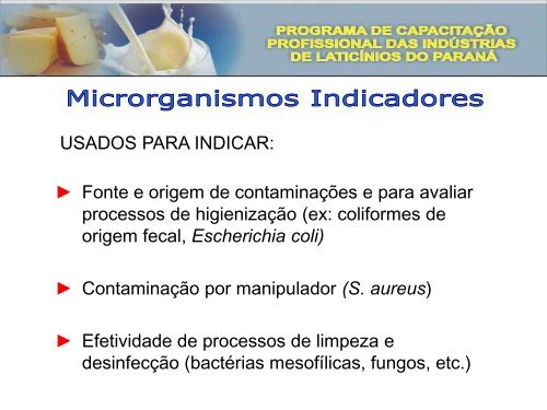 Módulo II Qualidade do Leite e Laticínios