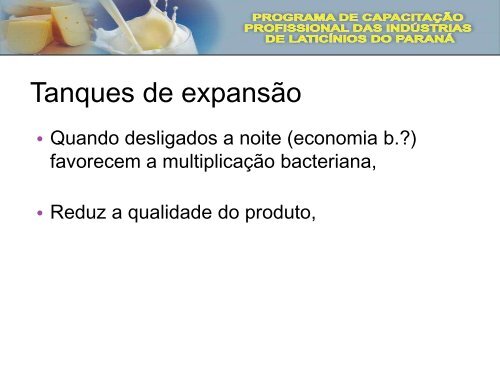 Módulo II Qualidade do Leite e Laticínios