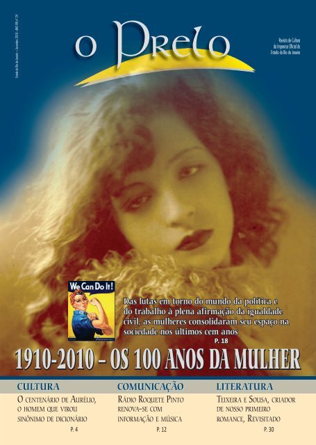 1910-2010 – OS 100 ANOS DA MULHER - Imprensa Oficial do