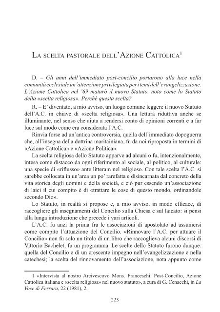 17 Sulla barca del Concilio. Un un vescovo - Parrocchia di santa ...