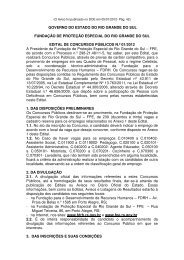 Edital N° 01/2012 - FDRH - Governo do Estado do Rio Grande do Sul