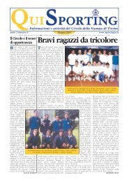 Bravi ragazzi da tricolore - Circolo della Stampa - Sporting