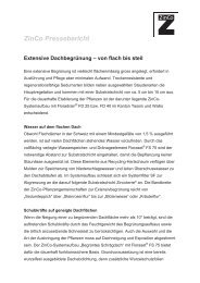 ZinCo Pressebericht Extensive Dachbegrünung – von flach bis steil