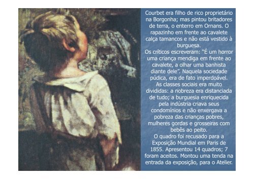 Realismo Courbet, Honoré Daumier, Millet e Corot - Unesp