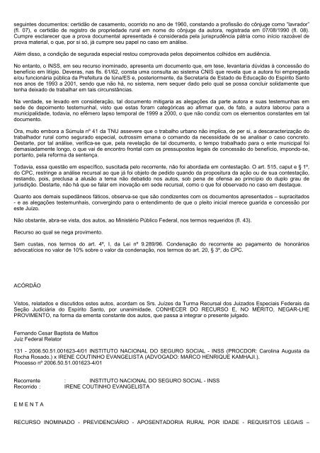 boletim tr/es 2010.314 - Justiça Federal