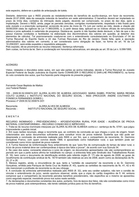 boletim tr/es 2010.314 - Justiça Federal