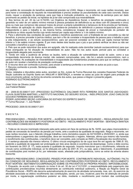 boletim tr/es 2010.314 - Justiça Federal