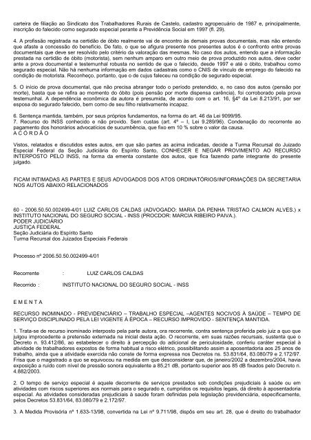 boletim tr/es 2010.314 - Justiça Federal