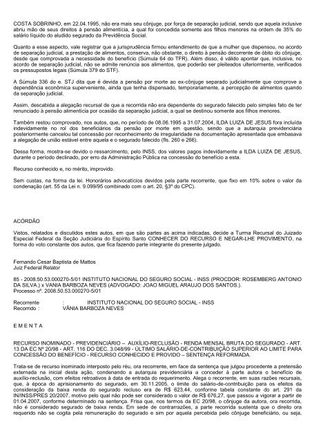 boletim tr/es 2010.314 - Justiça Federal