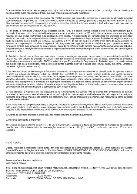 boletim tr/es 2010.314 - Justiça Federal