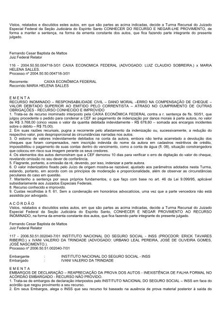 boletim tr/es 2010.314 - Justiça Federal