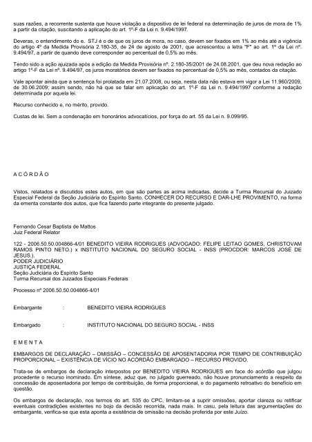 boletim tr/es 2010.314 - Justiça Federal