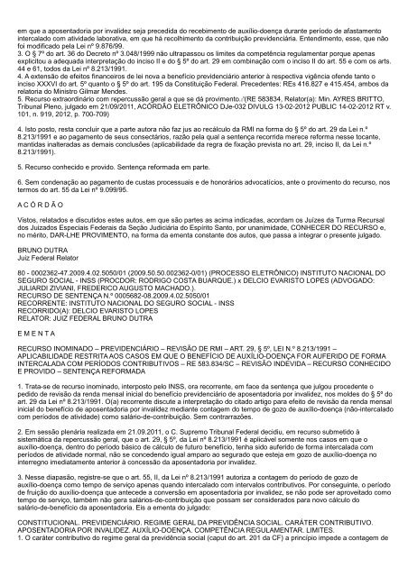 boletim tr/es 2012.165 - Justiça Federal