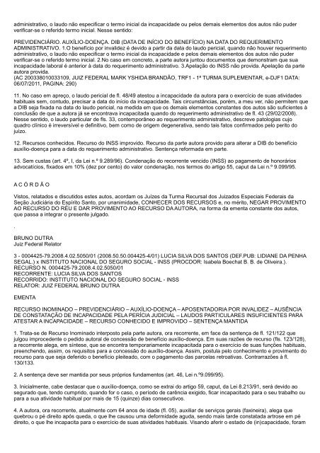 boletim tr/es 2012.165 - Justiça Federal