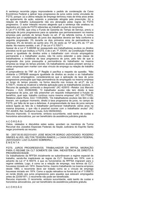 boletim tr/es 2010.144 - Justiça Federal