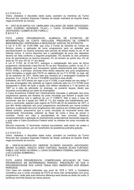 boletim tr/es 2010.144 - Justiça Federal