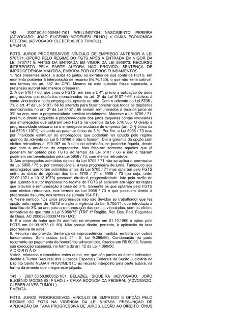 boletim tr/es 2010.144 - Justiça Federal