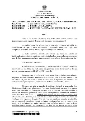 201070540019880 - Justiça Federal do Paraná