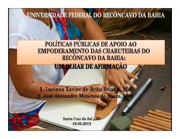 universidade federal do recôncavo da bahia políticas públicas de ...