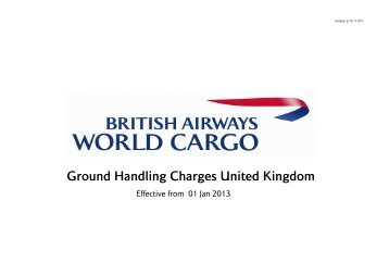 UK Ground Handling Charges - (225 KB) - British Airways World ...