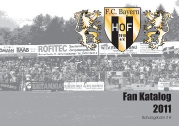 Fan Katalog 2011 - SpVgg Bayern Hof