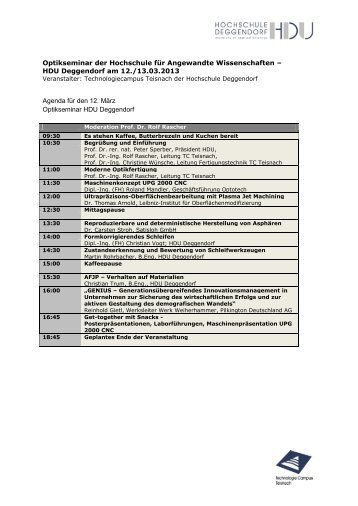 Agenda - bayern photonics eV