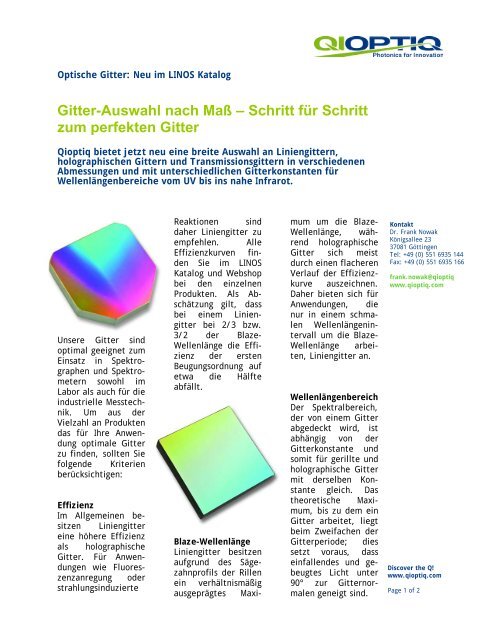 Gitter Auswahl Nach Mass Schritt Fur Schritt Zum Perfekten Gitter