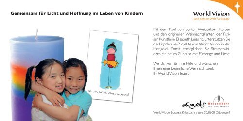 Ein bessere Welt für Kinder - World Vision Schweiz