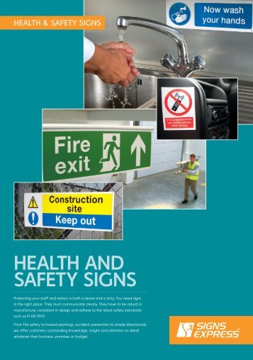 HEALTH AND SAFETY SIGNS