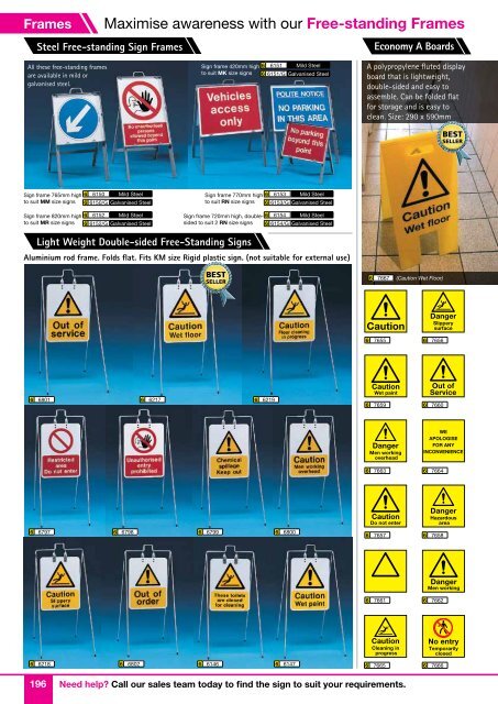 HEALTH AND SAFETY SIGNS