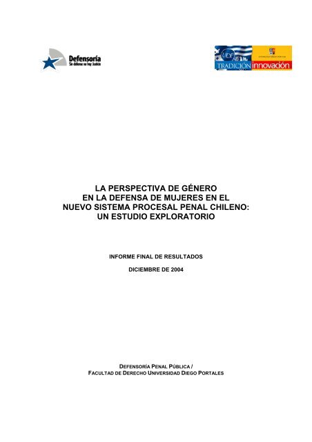 la perspectiva de género en la defensa de mujeres en el nuevo ...