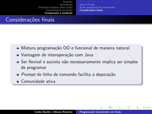 Programação Concorrente em Scala - DCC - UFRJ