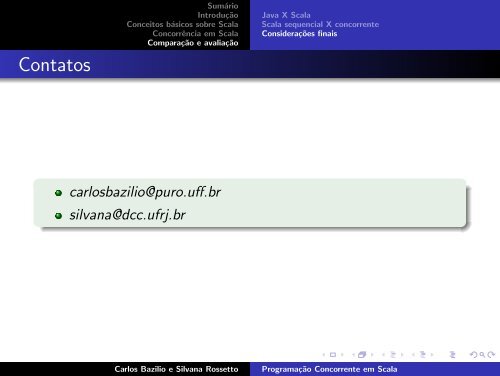 Programação Concorrente em Scala - DCC - UFRJ