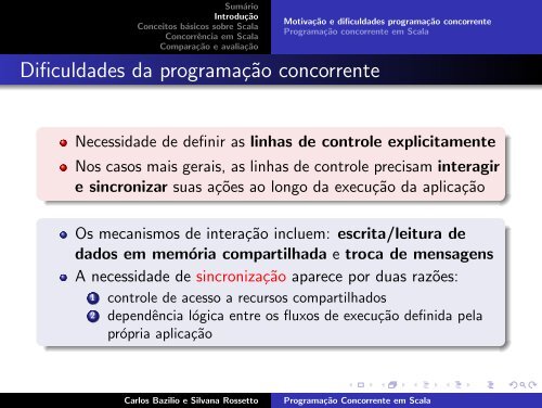 Programação Concorrente em Scala - DCC - UFRJ