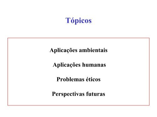 Aplicações da engenharia genética