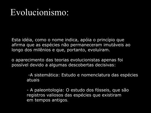 Slides referente a ORIGEM DA VIDA