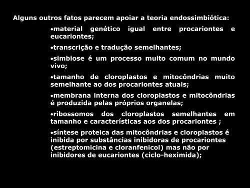 Slides referente a ORIGEM DA VIDA