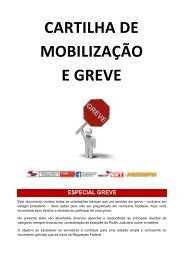 CARTILHA DE MOBILIZAÇÃO E GREVE - Sinagências