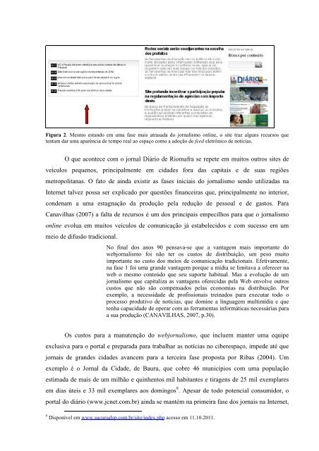 uma breve leitura sobre as fases do jornalismo online no ... - Unesp