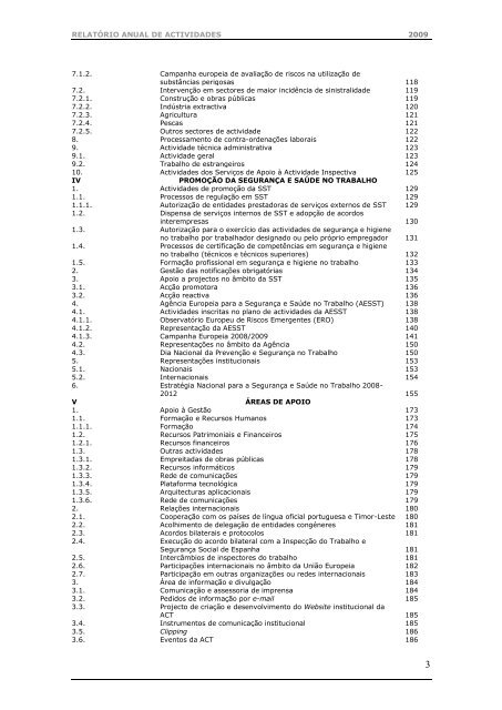 2009 - Autoridade para as Condições do Trabalho