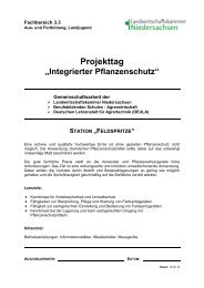 Projekttag Feldspritze 2013 - Landwirtschaftskammer Niedersachsen