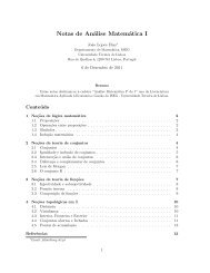 Notas de Análise Matemática I - Universidade Técnica de Lisboa