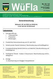 WüFla Generalratssitzung - Gemeinde Wünnewil-Flamatt