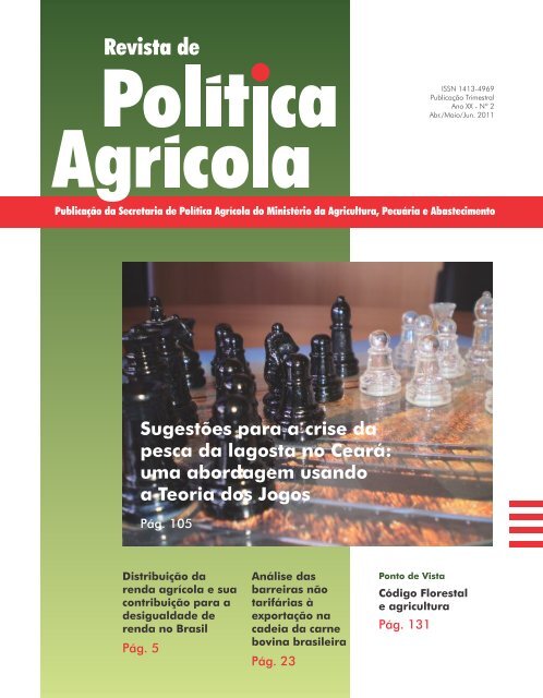 Revista de - Ministério da Agricultura